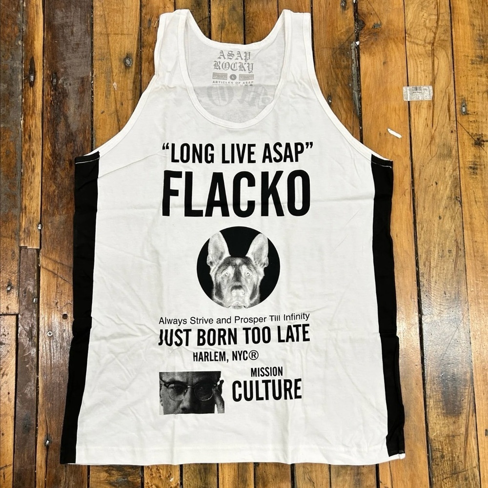 ASAP Rocky Diamonds World Tour Tank Top XL Long Live ASAP FLACKO Graphic NWT
